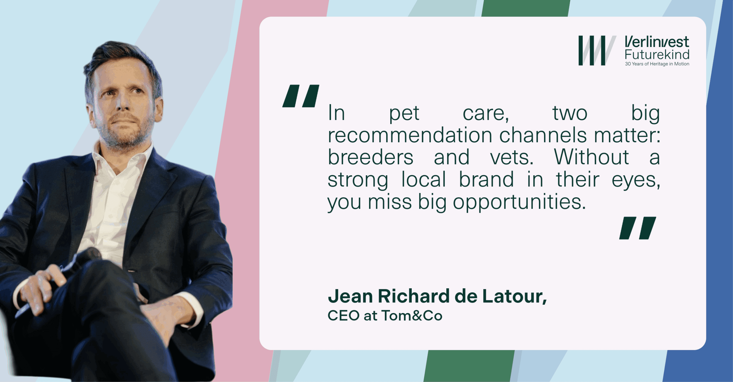 Jean Richard de Latour, CEO of Tom&Co